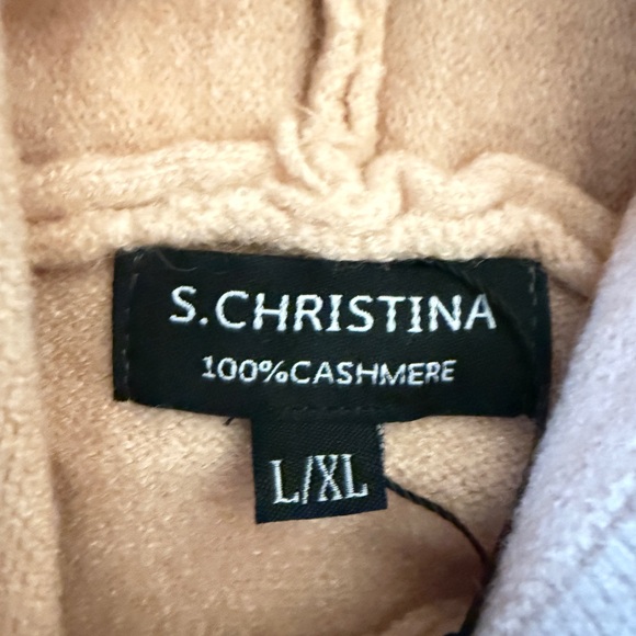 NWT Pink Cristina Cashmere Hoodie Sweater!  Thick soft cozy cashmere! L/XL - Picture 4 of 10
